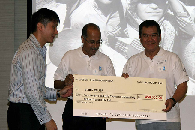 Golden Season donates $450,000.00 to Mercy Relief
