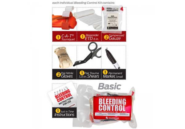 Public Access Bleeding Control 8-Pack - Vacuum Sealed