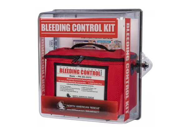 Public Access Bleeding Control Stations - 5-Pack Vacuum Sealed